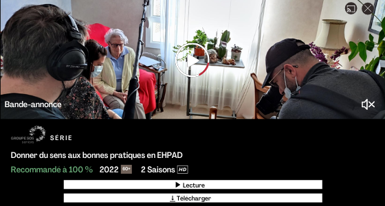 Tournage partie 2 du film « Donner du sens aux bonnes pratiques en EHPAD »