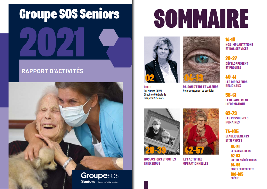 Parution du rapport d'activités 2021 de Groupe SOS Seniors