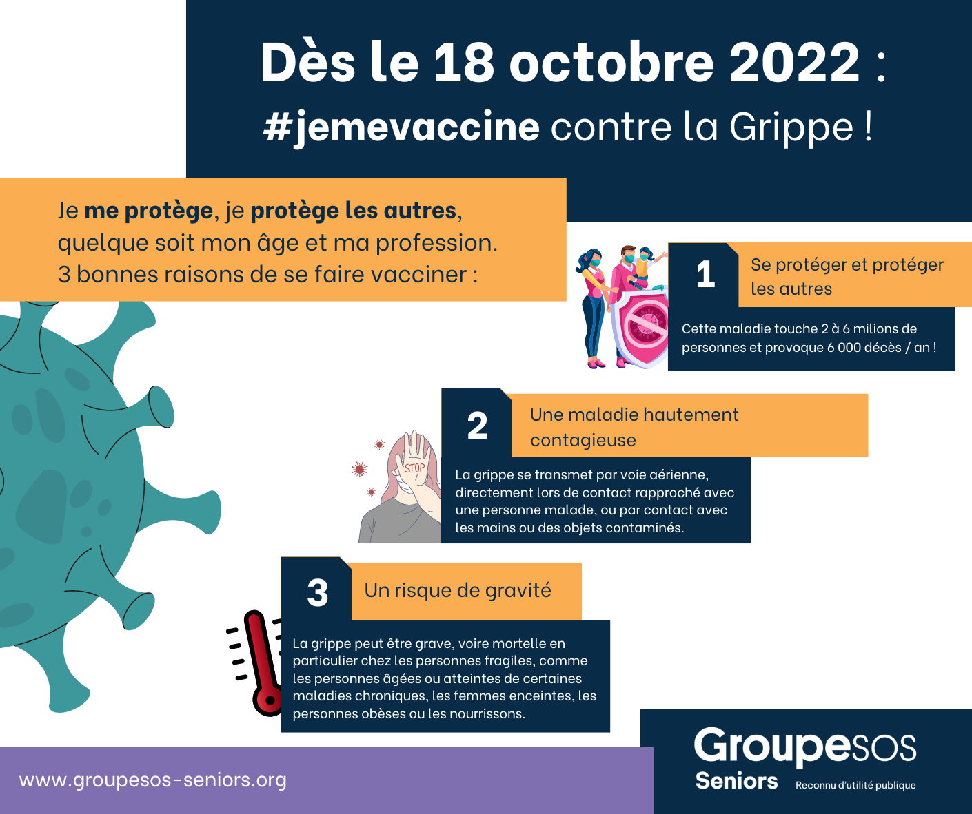 Dès le 18 octobre, #jemevaccine contre la Grippe !