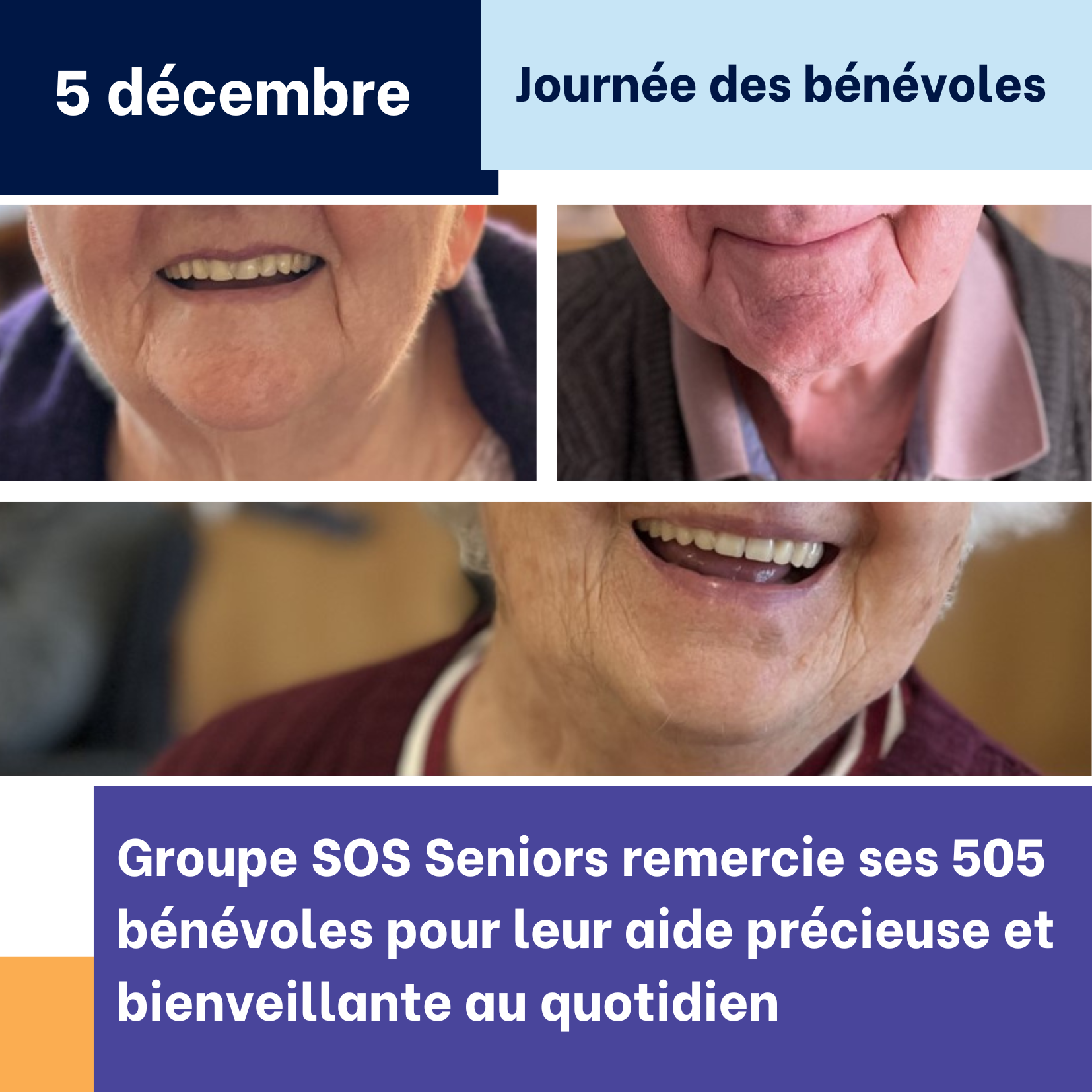 5 décembre : journée des bénévoles