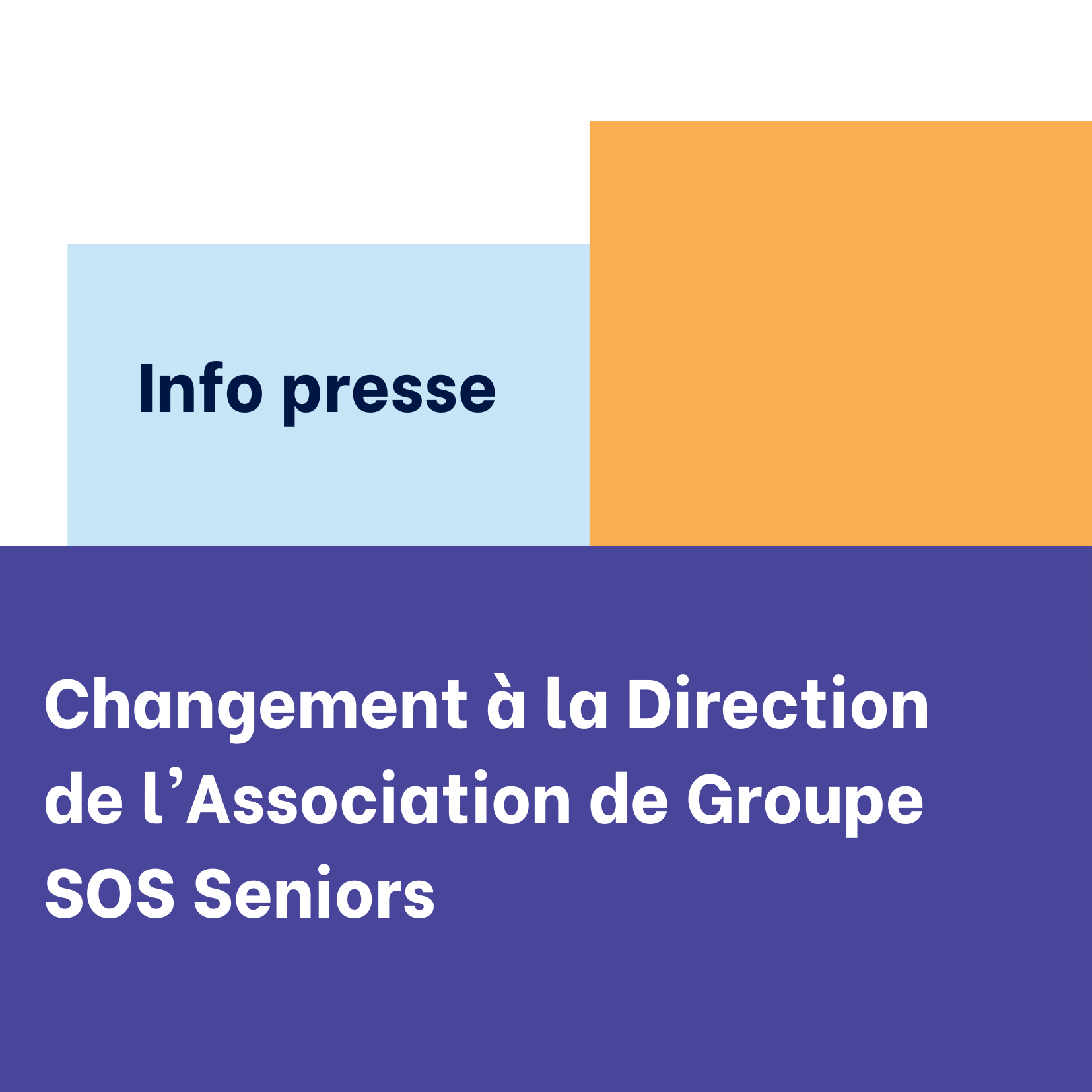 L'association Groupe SOS Seniors toujours plus engagée pour le #Mieuxveillir des seniors. Dans ce contexte, Maryse Duval, DG actuelle prendra de nouvelles fonctions au 1er janvier 2023, Loïc Rumeau nommé DG.  