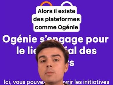 L'influenceur Hugo Décrypte parle d'ogenie.fr, une plateforme déployée par le Groupe SOS Seniors