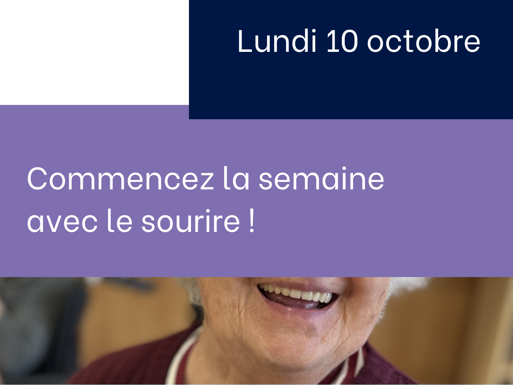 Commencer la semaine avec le sourire