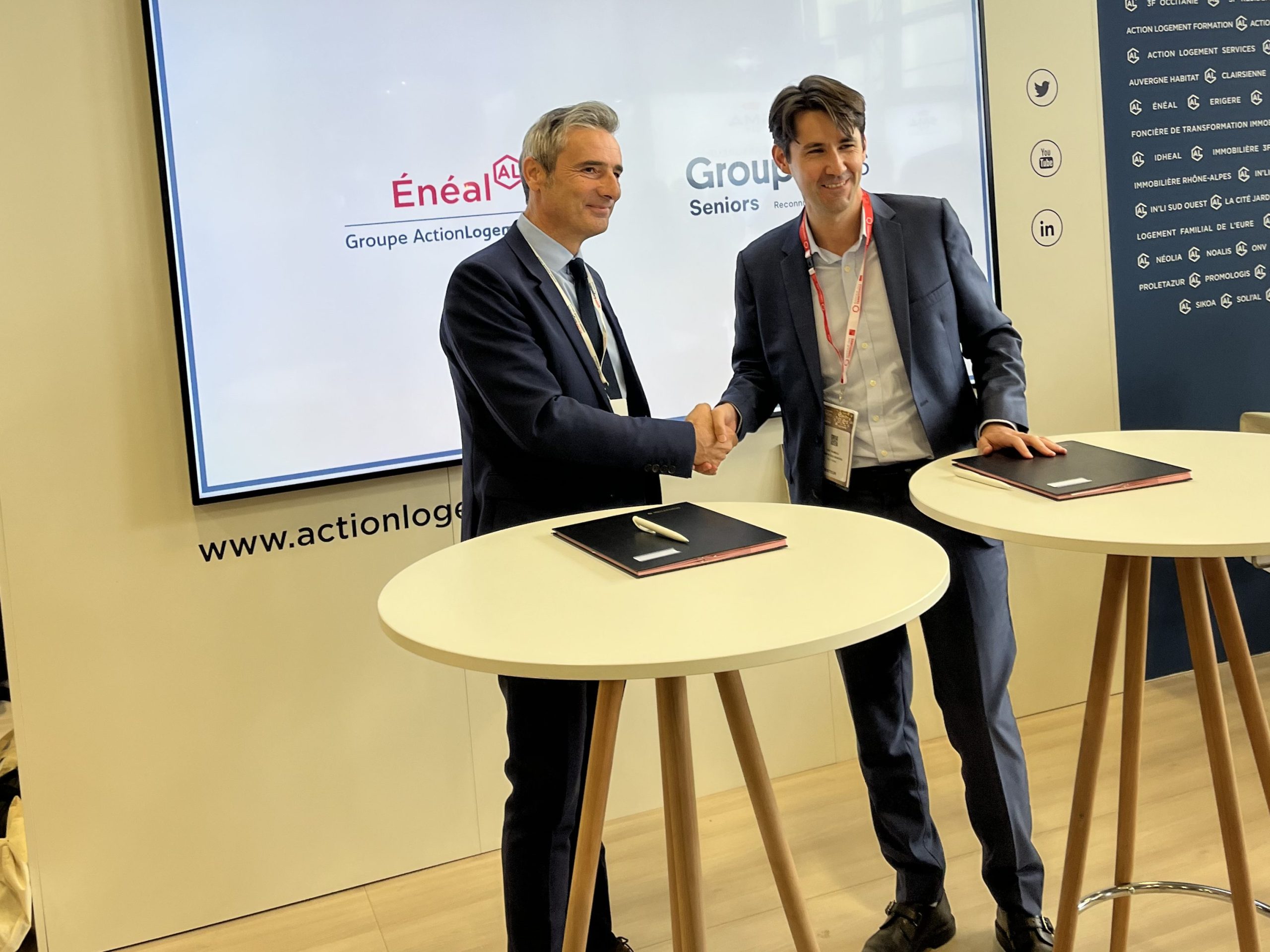 Énéal et l’Association Groupe SOS Seniors signent une convention de partenariat au service du bien-vieillir