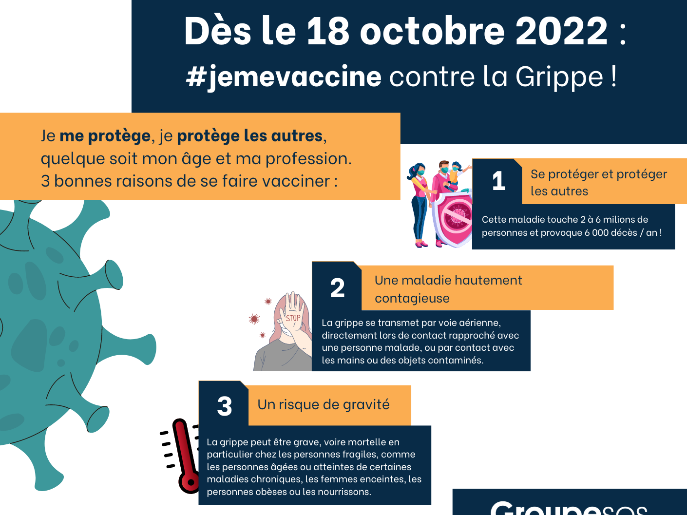 Dès le 18 octobre, #jemevaccine contre la Grippe !