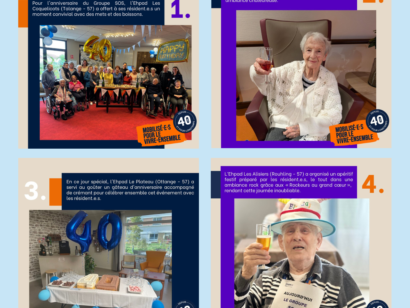 Un instant partagé pour les 40 ans du Groupe SOS