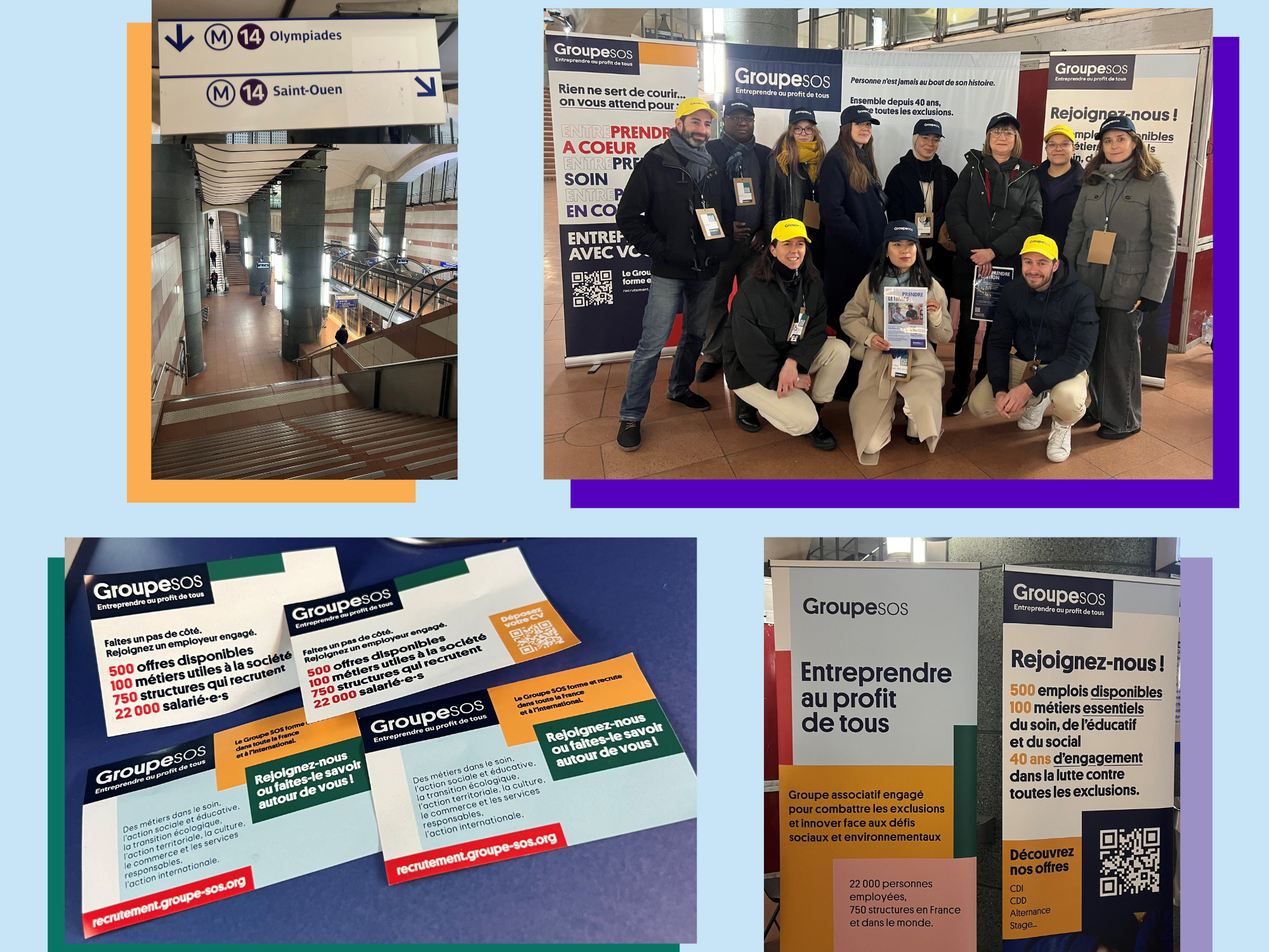 Groupe SOS recrute dans le métro