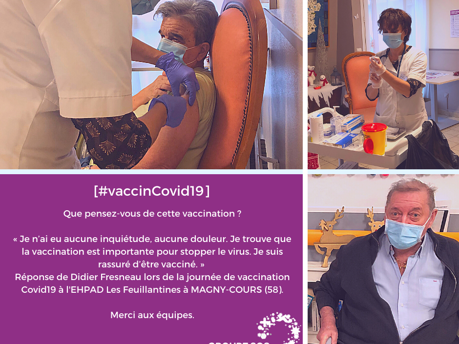 Les vaccinations anti-COVID continuent dans nos EHPAD