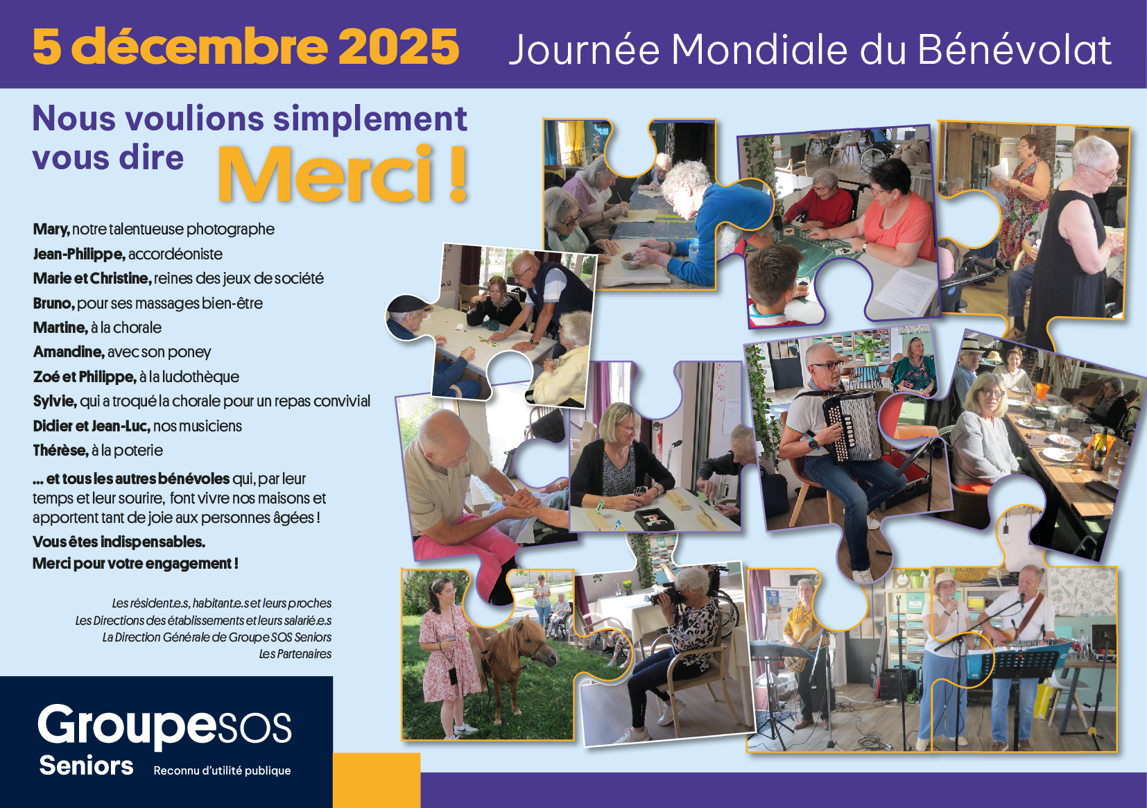 Journée internationale des bénévoles !