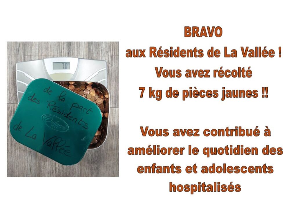 Collecte Pièces Jaunes à la résidence🪙