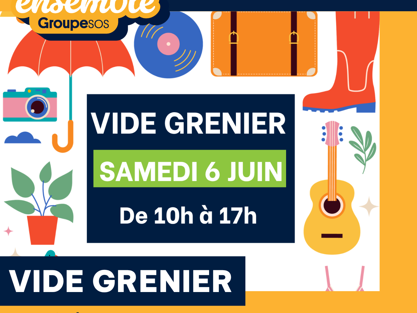 Venez nombreux à notre grand vide-grenier !🤗