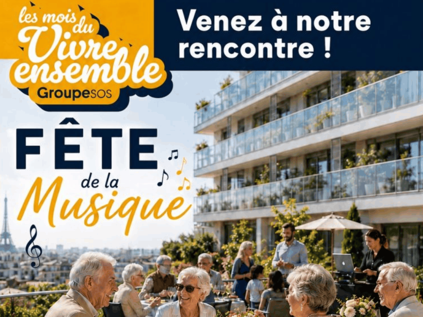 Fête de la musique à la résidence Les Jardins Mirabeau🎶