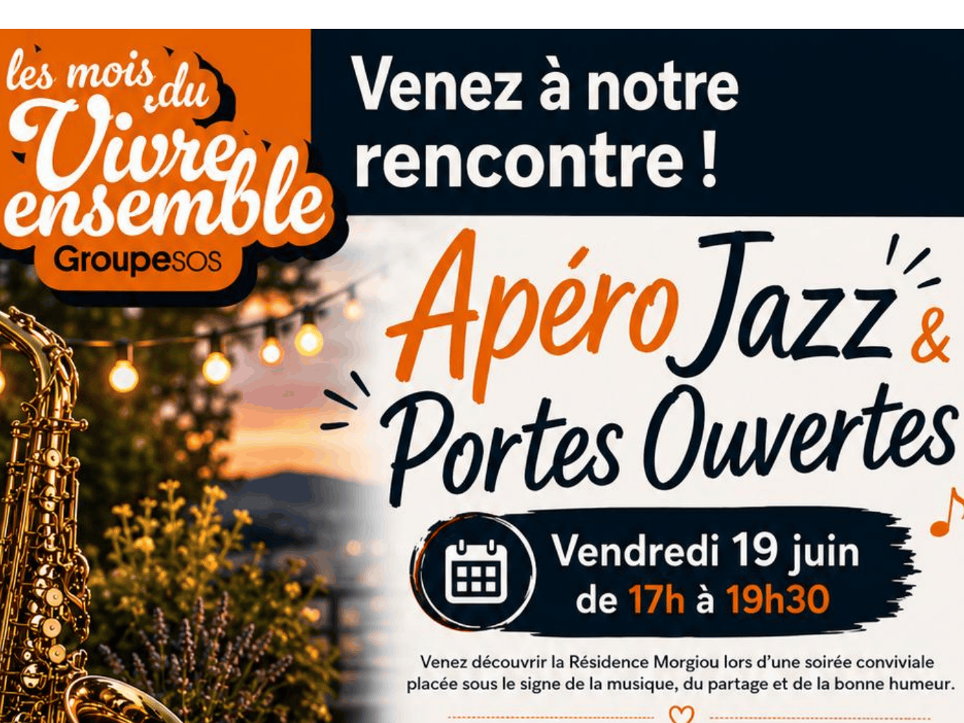 Apéro Jazz à la résidence Morgiou🎶