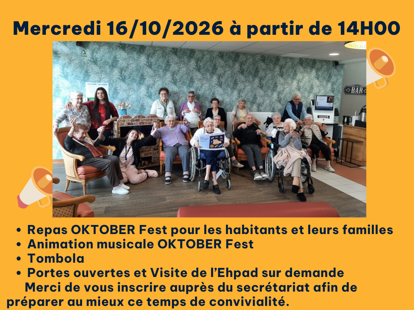 L’Ehpad Les Séquoias vous ouvre ses portes à l’occasion de l’OKTOBER FEST !