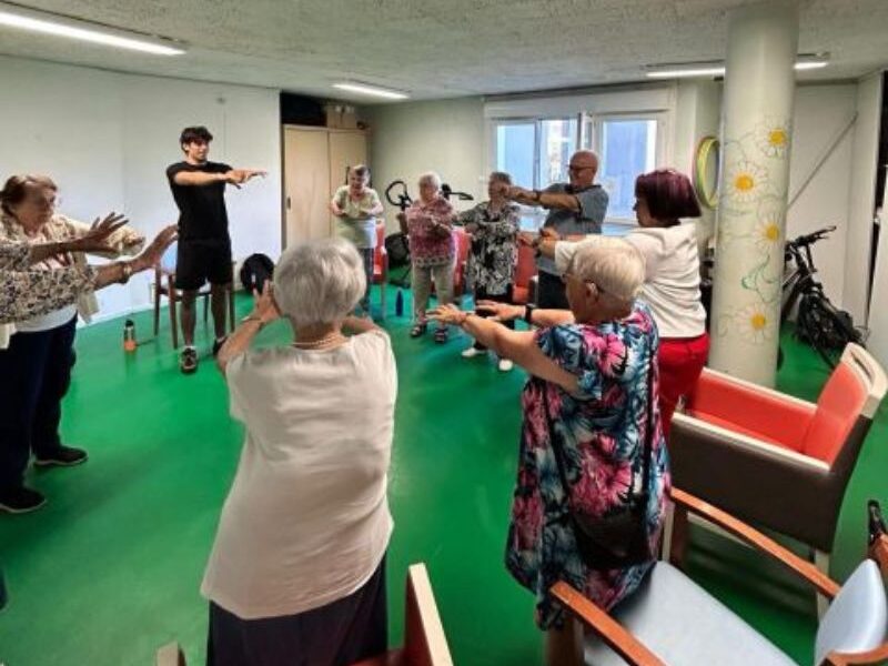 Séance Sport Santé à la résidence Les Portiques 💪