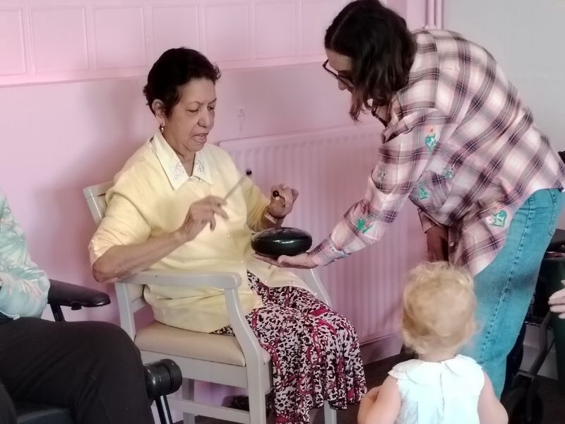 Visite de la crèche Pistache à la résidence Sainte Lucie 👶🏻